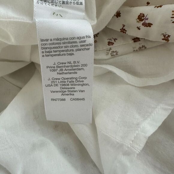 Madewell Alexa Bodice Button Down Midi Dress Dainty Floral Sz 2 Crisscross Back - Picture 9 of 13